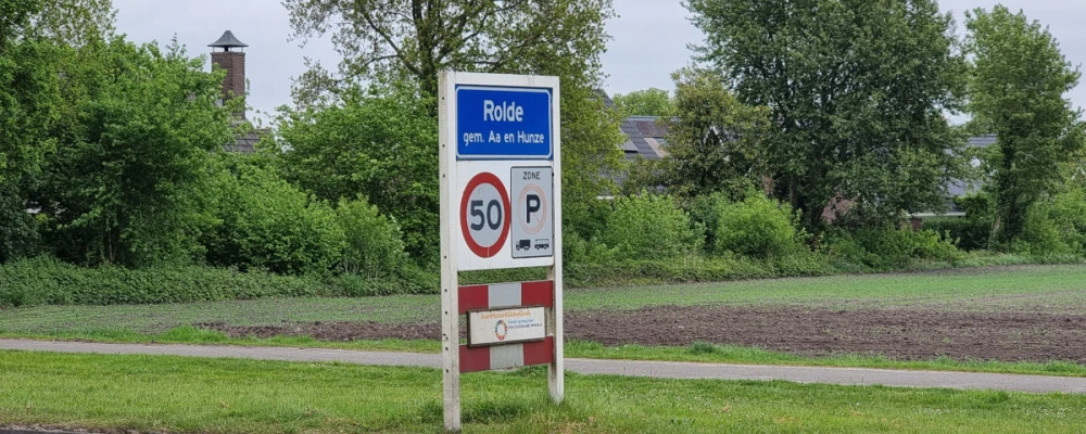 Verkeersbord Rolde 